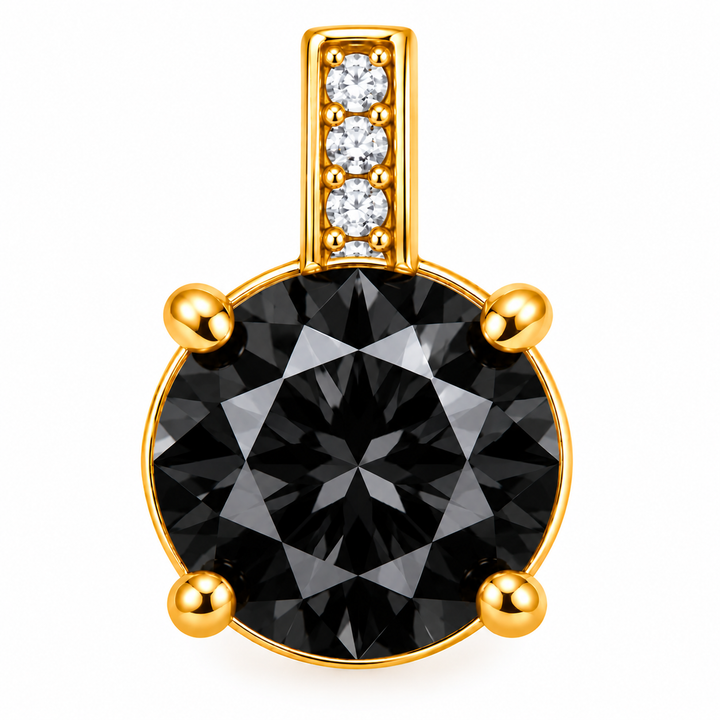 Crystal Round Charm