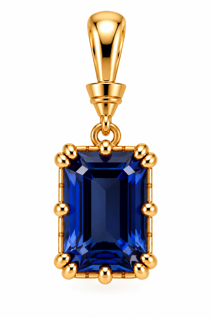 Rectangular Crystal Pendant
