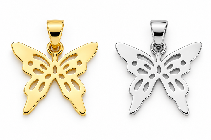 Stainless Steel Butterfly Pendant