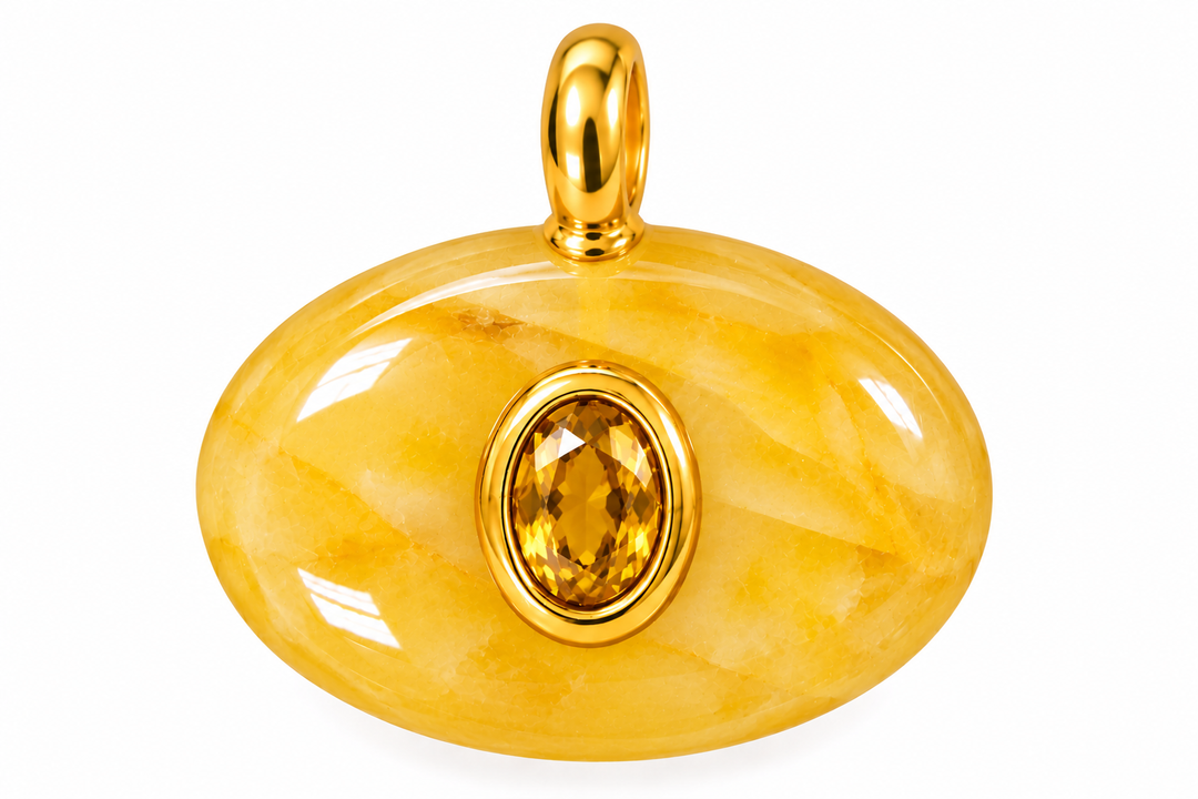 Oval Stone Pendants