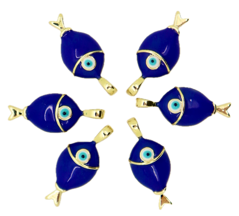 Evil Eye Fish Charm