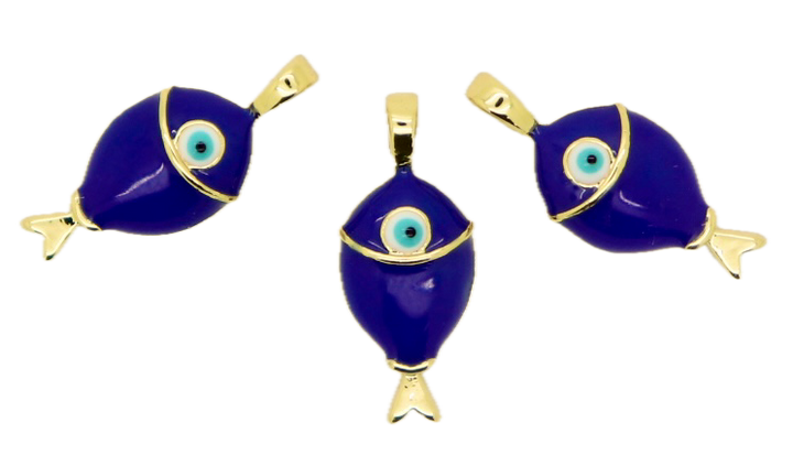 Evil Eye Fish Charm