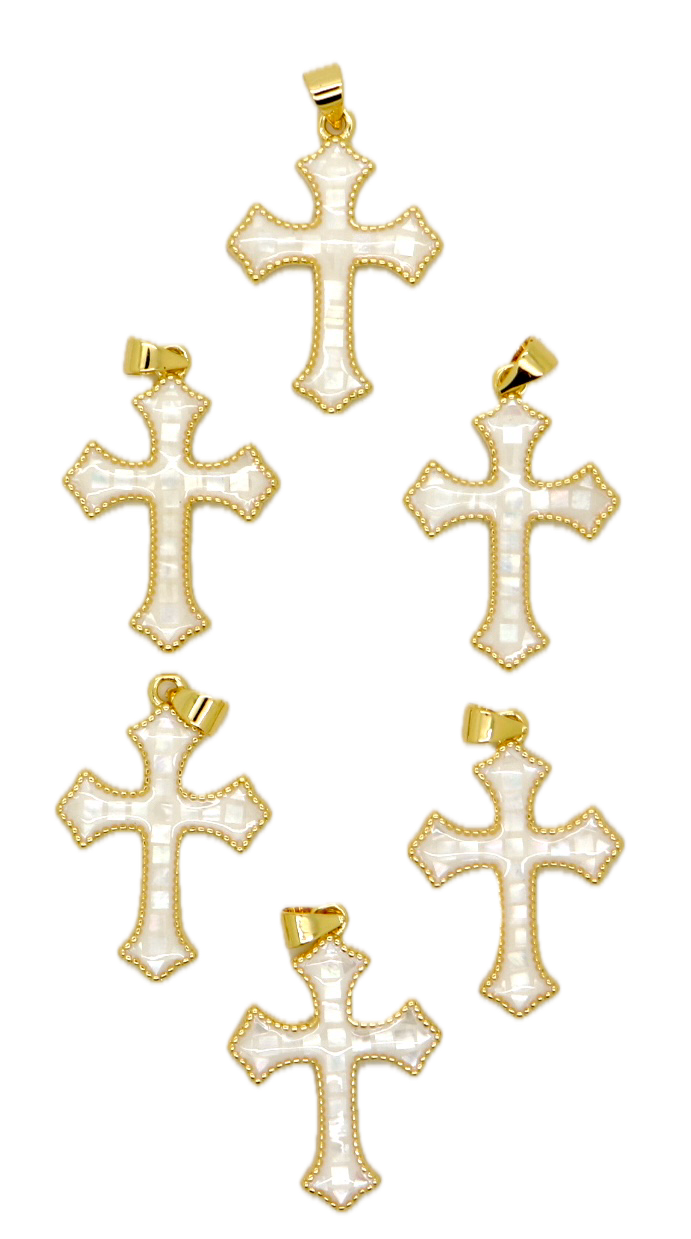 Mother Of Pearl Cross Pendant