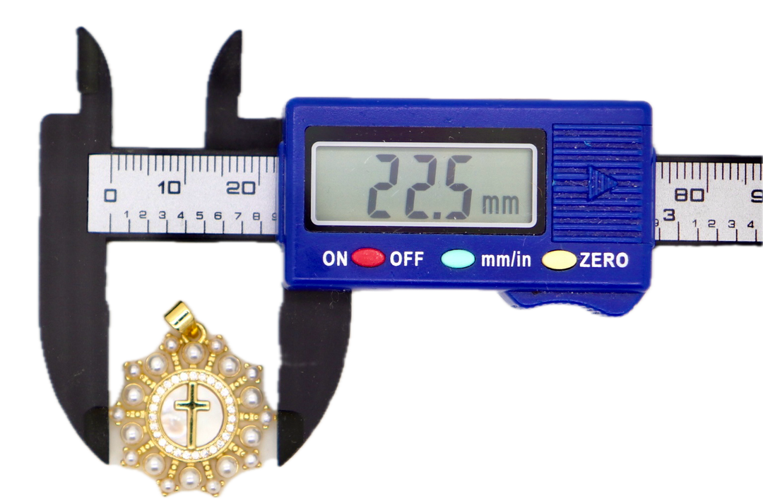 Mother Of Pearl Cross Pendant