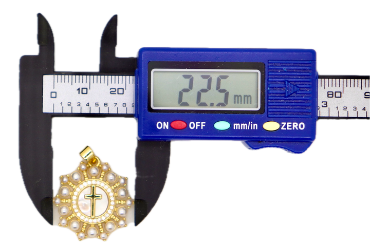 Mother Of Pearl Cross Pendant