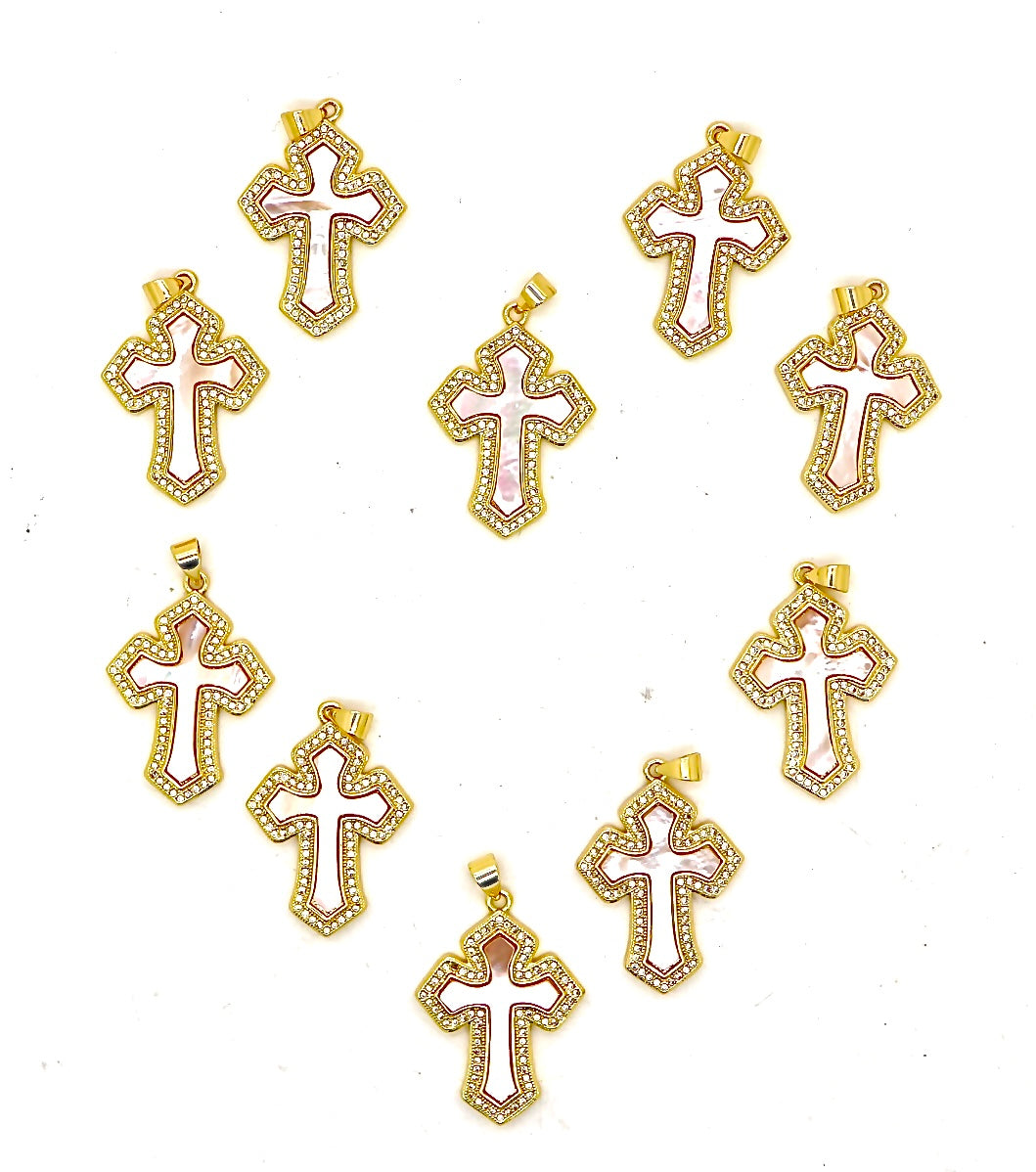 Mother Of Pearl Cross pendant