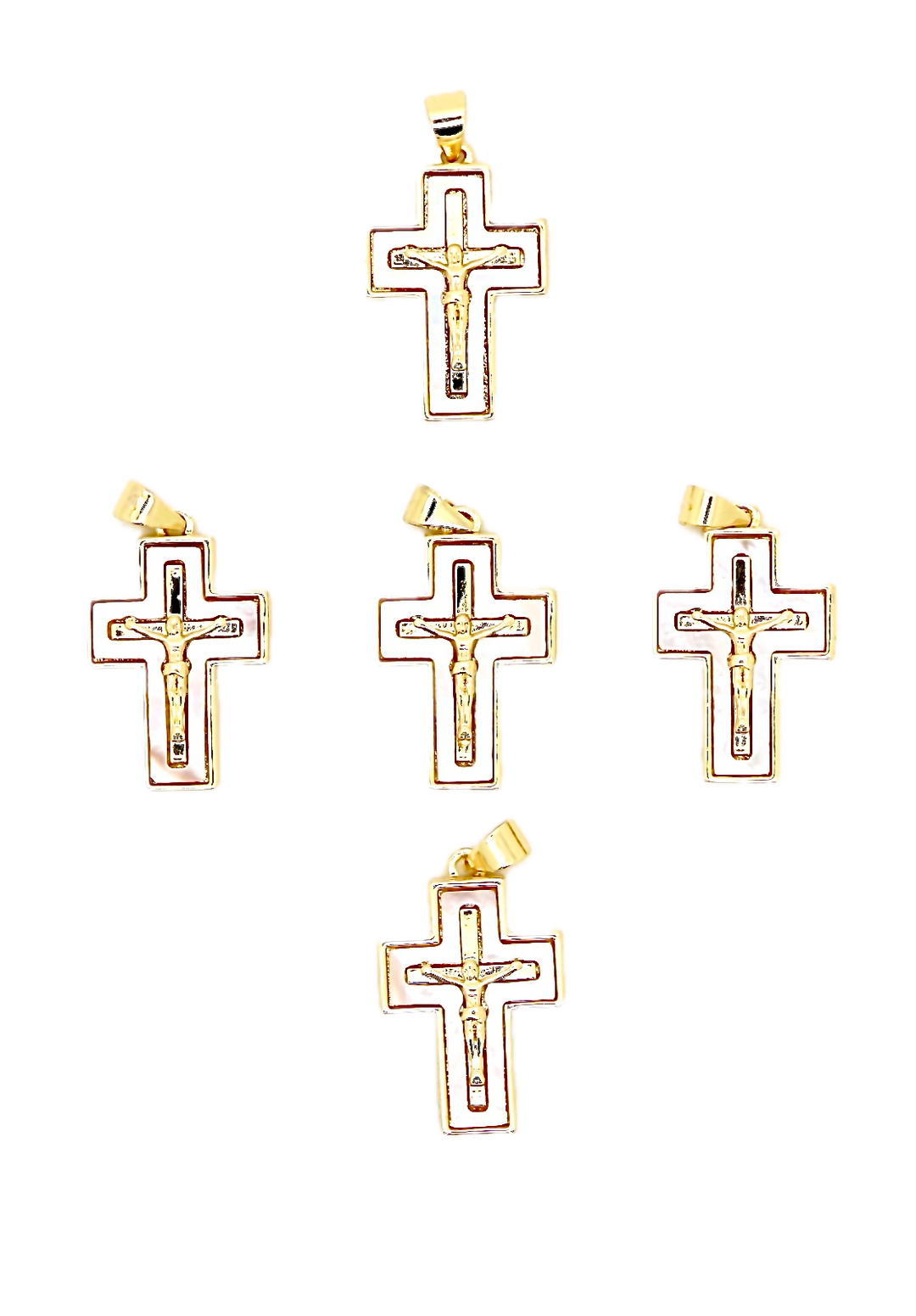 Mother Of Pearl Cross Pendant