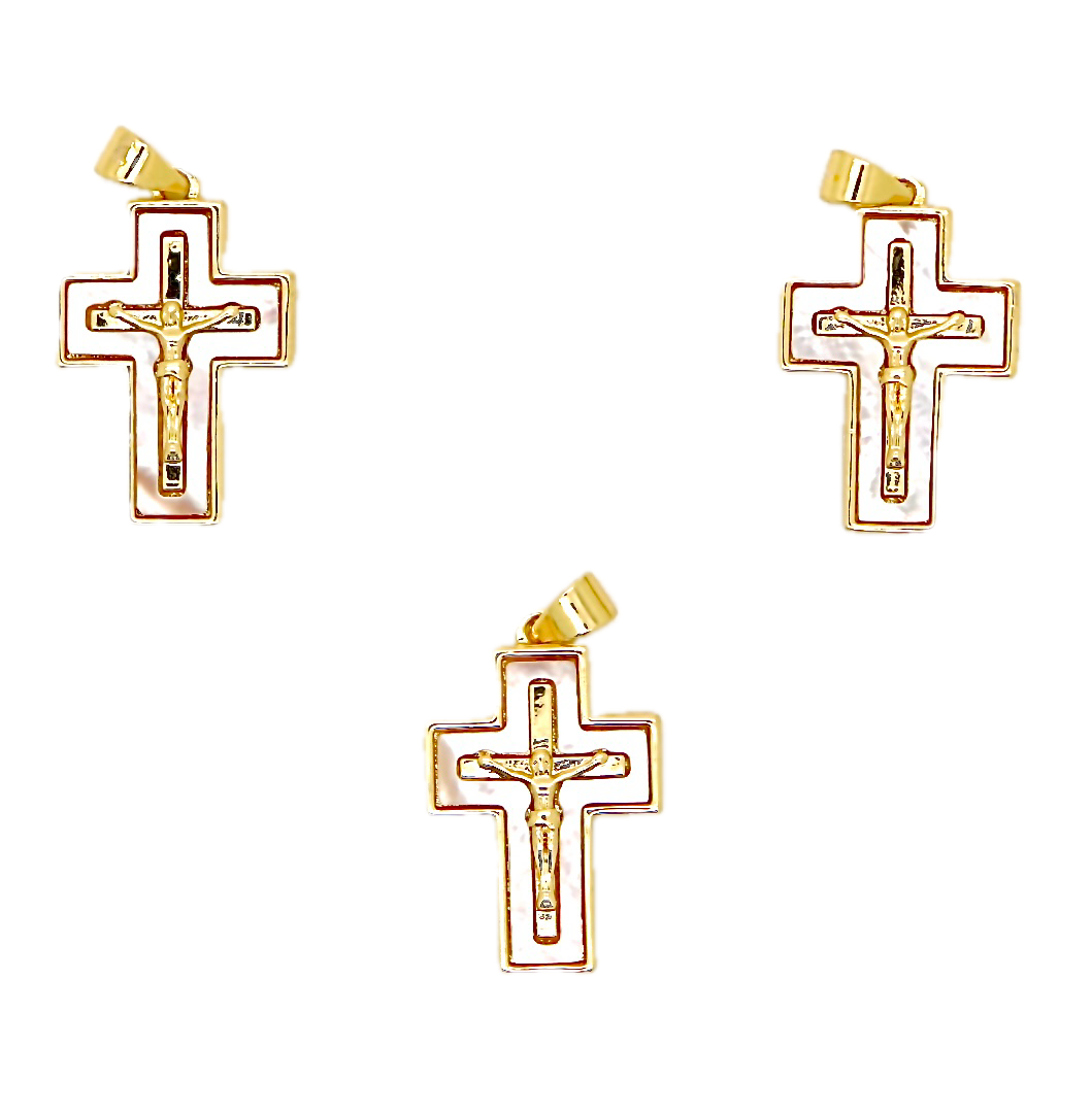 Mother Of Pearl Cross Pendant