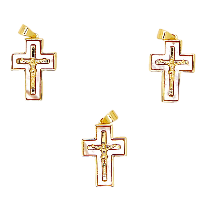 Mother Of Pearl Cross Pendant