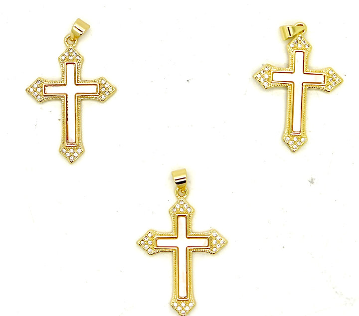 Mother Of Pearl Cross Pendant