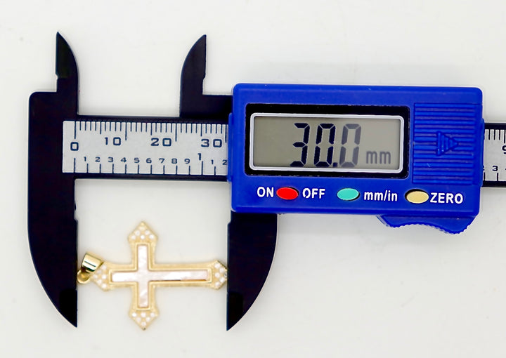 Mother Of Pearl Cross Pendant