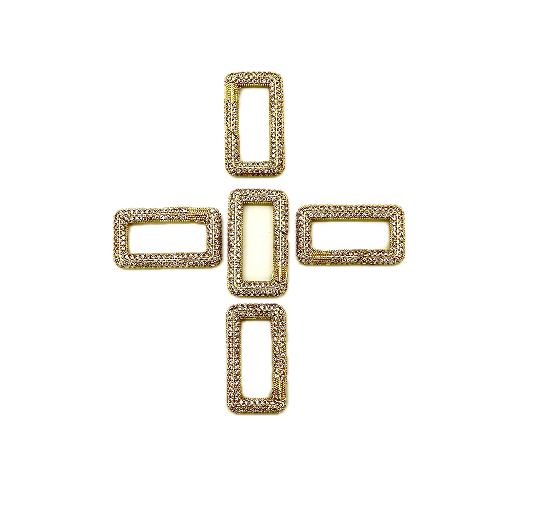 Carabiner Micro pave Clasp