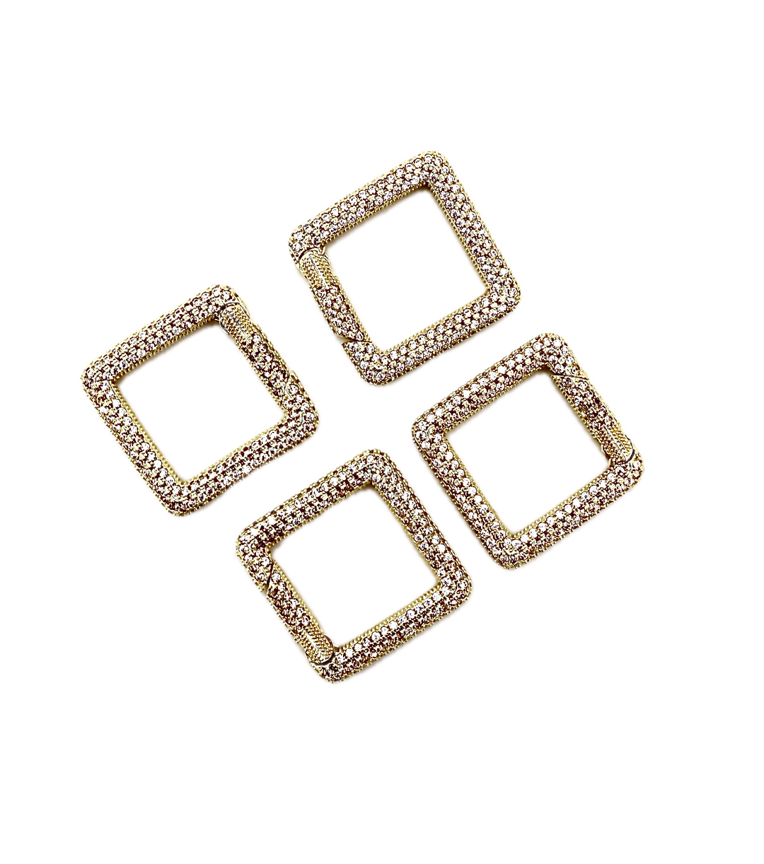 Carabiner Micro Pave Clasp