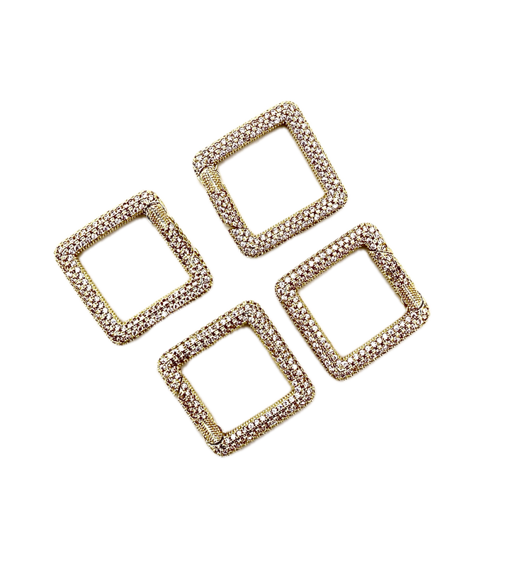 Carabiner Micro Pave Clasp