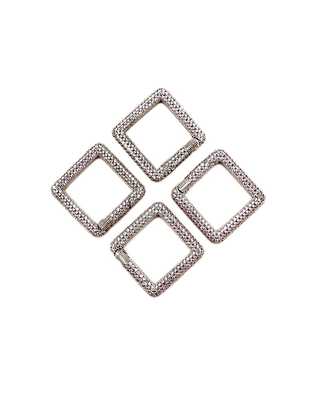 Carabiner Micro Pave Clasp