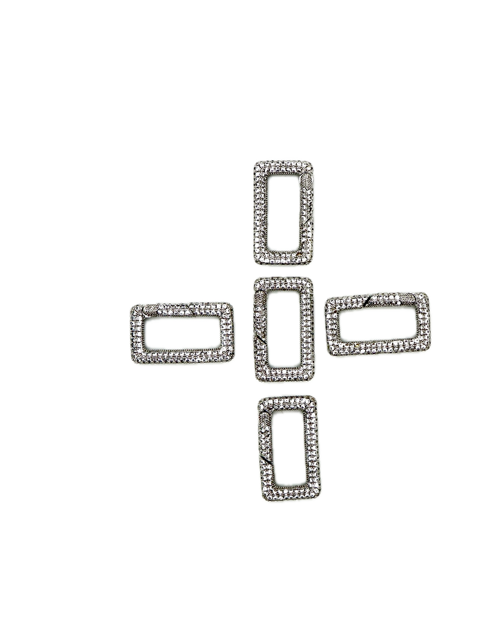 Carabiner Micro pave Clasp