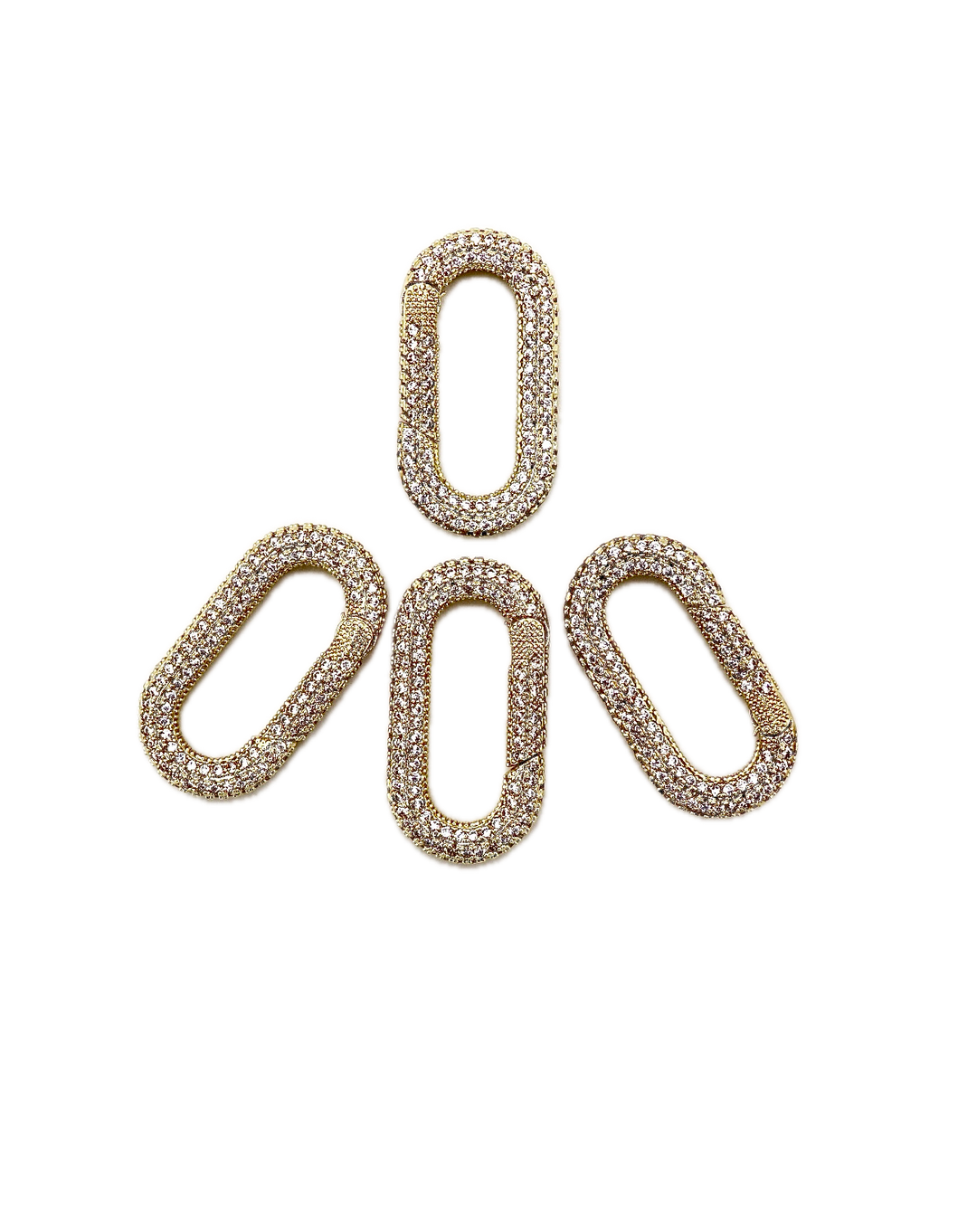 Carabiner Micro Pave Clasp