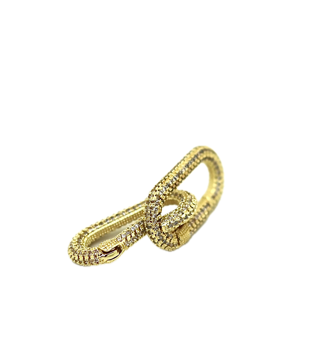 Carabiner Micro Pave Clasp