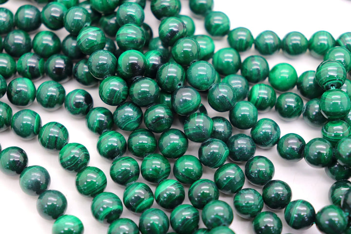 Genuine Green Malachite Round Smooth