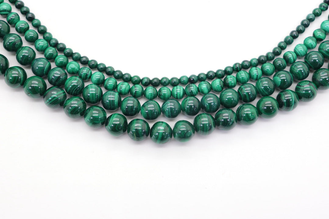 Genuine Green Malachite Round Smooth