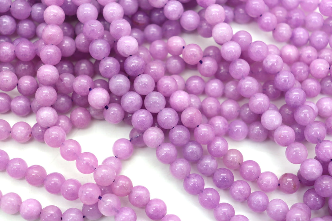 Purple Kunzite Round Smooth Beads