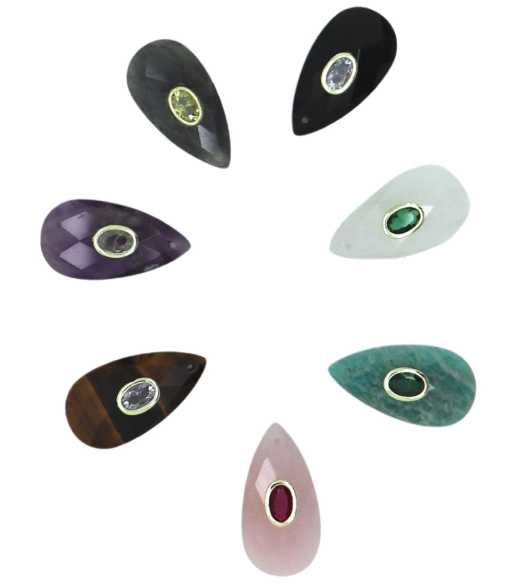 Teardrop Zirconia Stone Pendant
