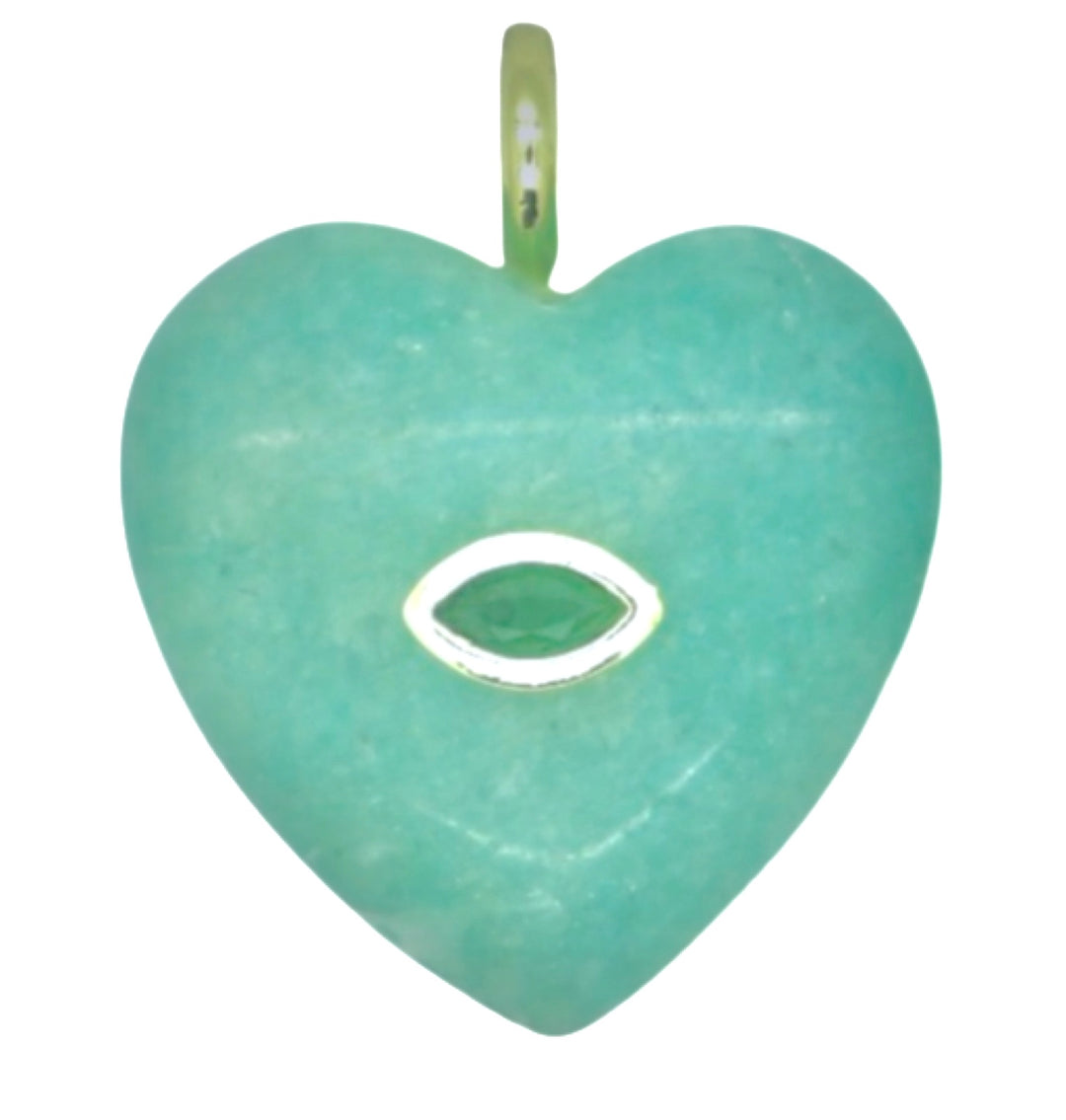 Heart Stone Zirconia Pendant