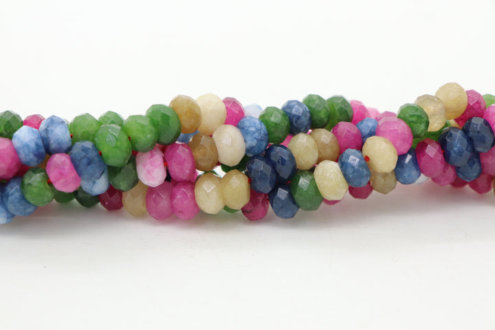 Mix Stone Rondelle 8mm