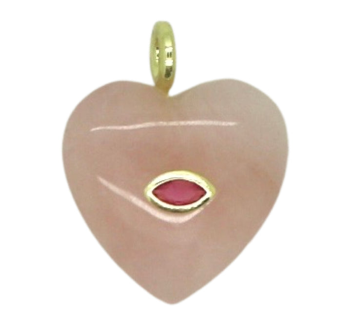 Heart Stone Zirconia Pendant