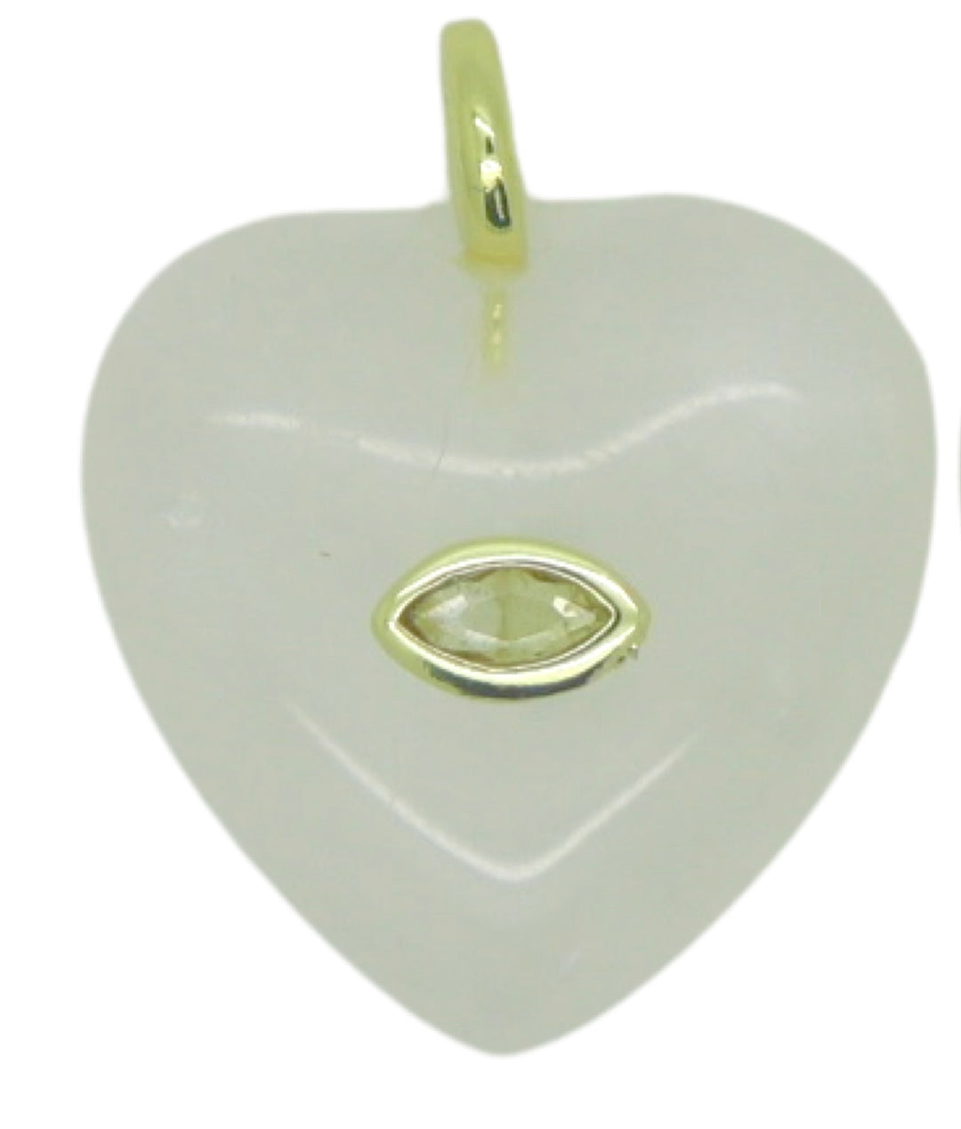 Heart Stone Zirconia Pendant