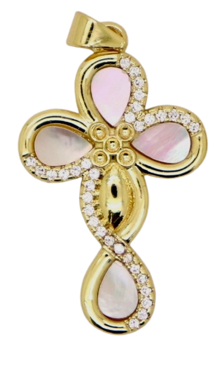 Mother Of Pearl Cross Pendant