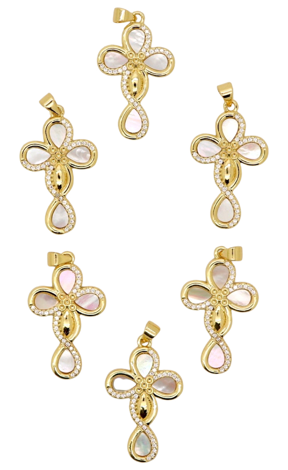 Mother Of Pearl Cross Pendant