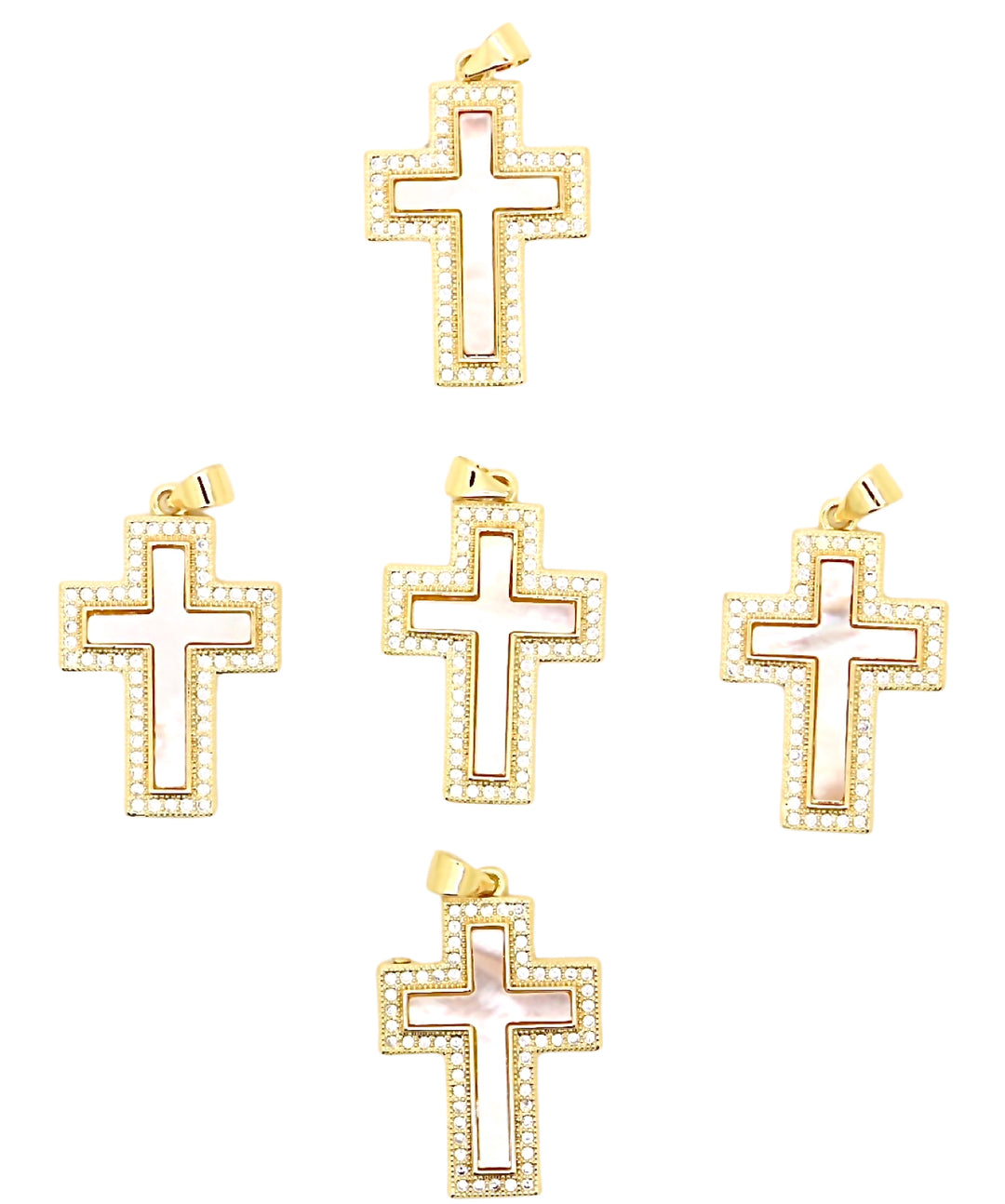 Mother Of Pearl Cross Pendant