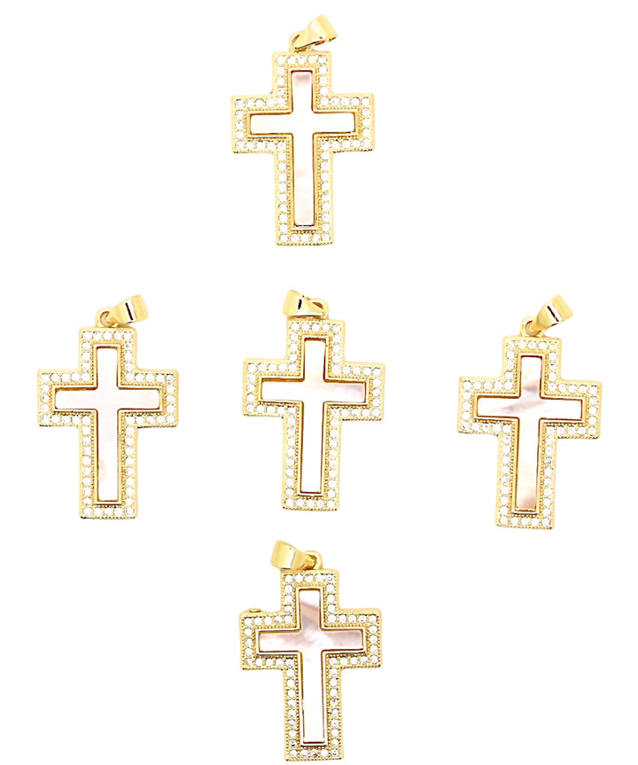 Mother Of Pearl Cross Pendant