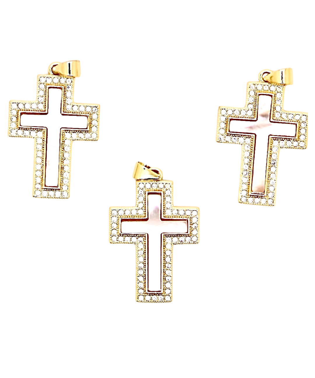 Mother Of Pearl Cross Pendant