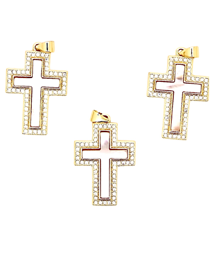 Mother Of Pearl Cross Pendant