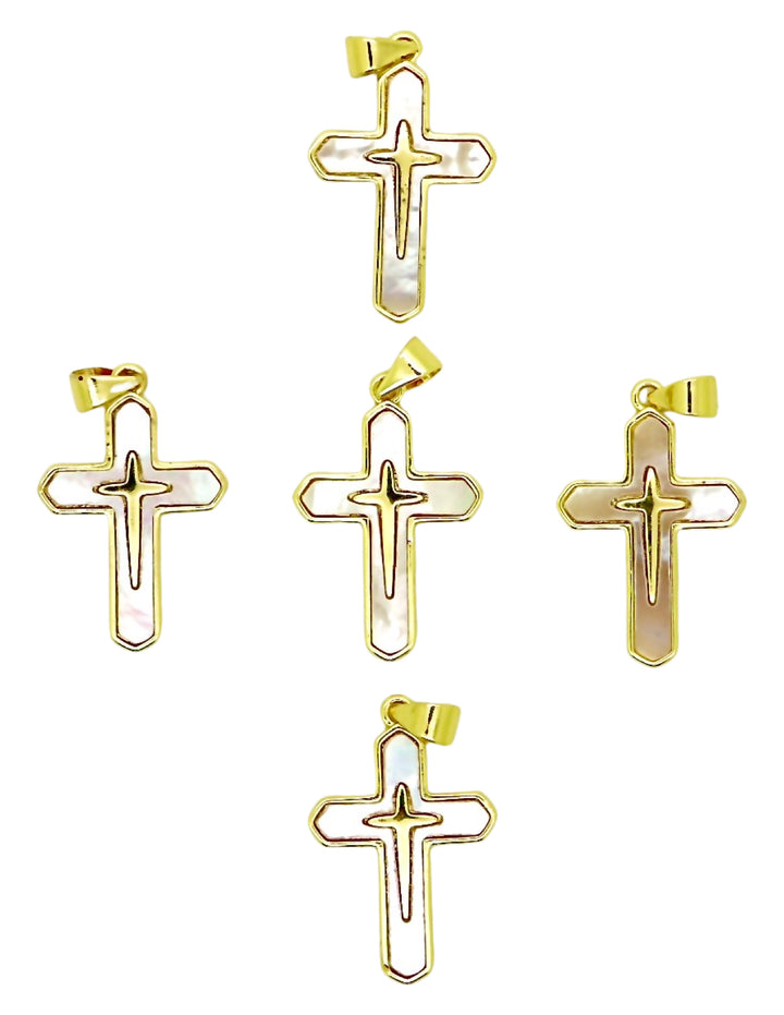 Mother Of Pearl Cross Pendant