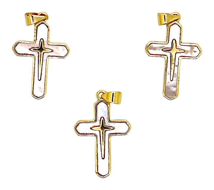 Mother Of Pearl Cross Pendant