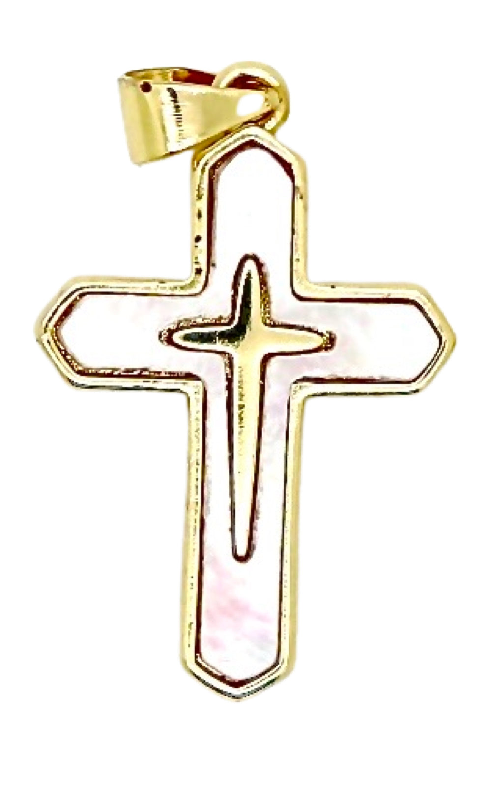 Mother Of Pearl Cross Pendant