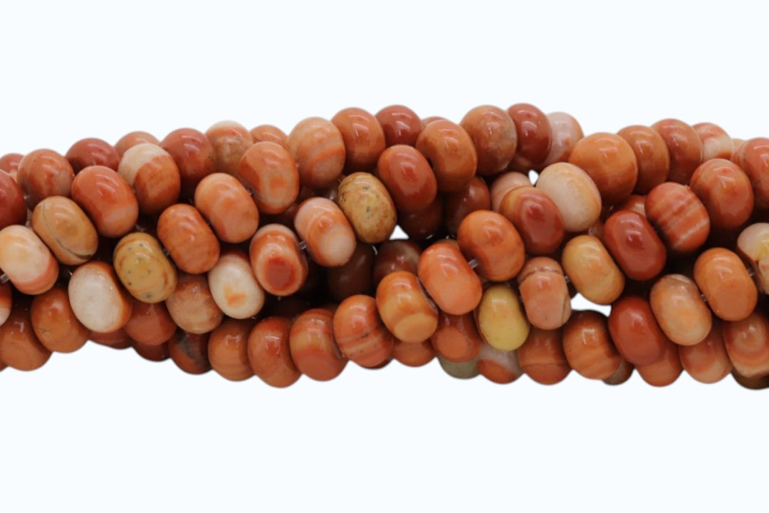Orange Wood Skin Jasper 8mm