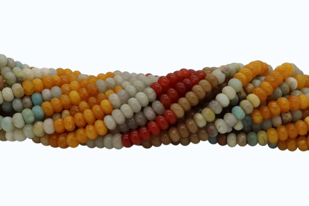 Mix Stone Rondelle 8mm