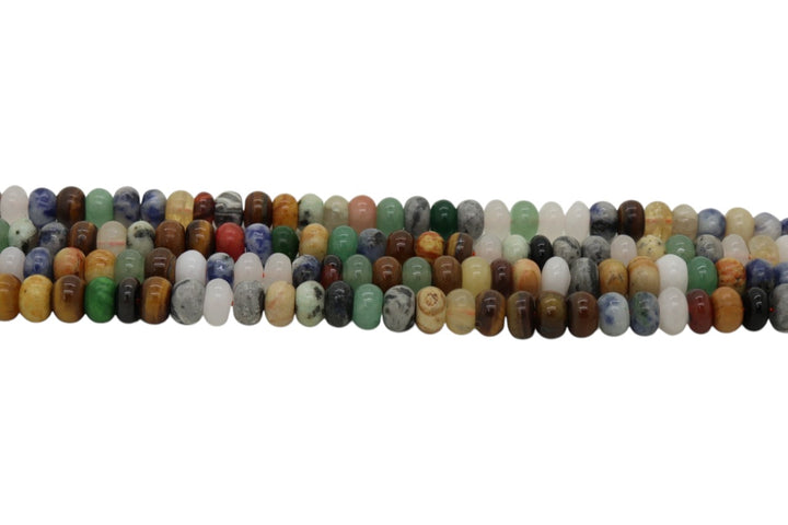 Mix Stone Rondelle 8mm
