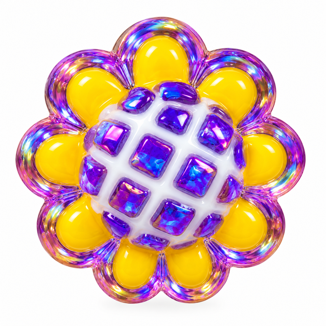 Hand Painted Flower Spacer