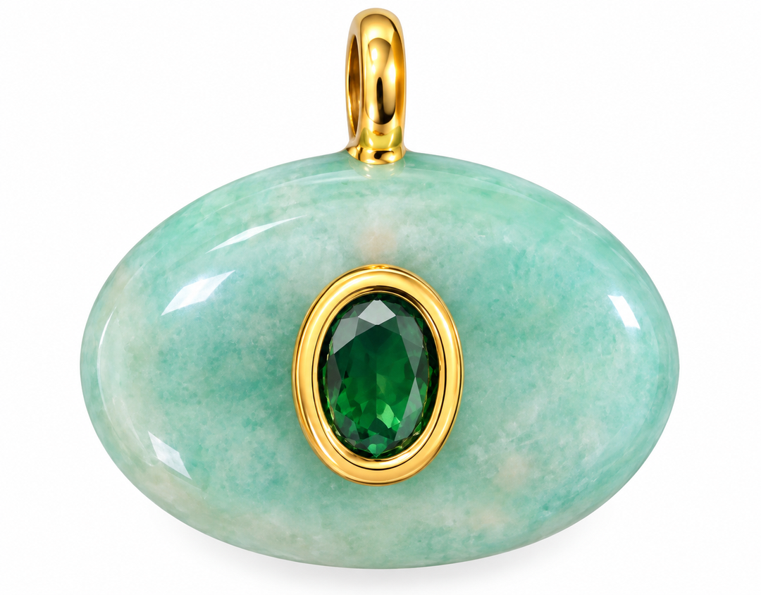 Oval Stone Pendants