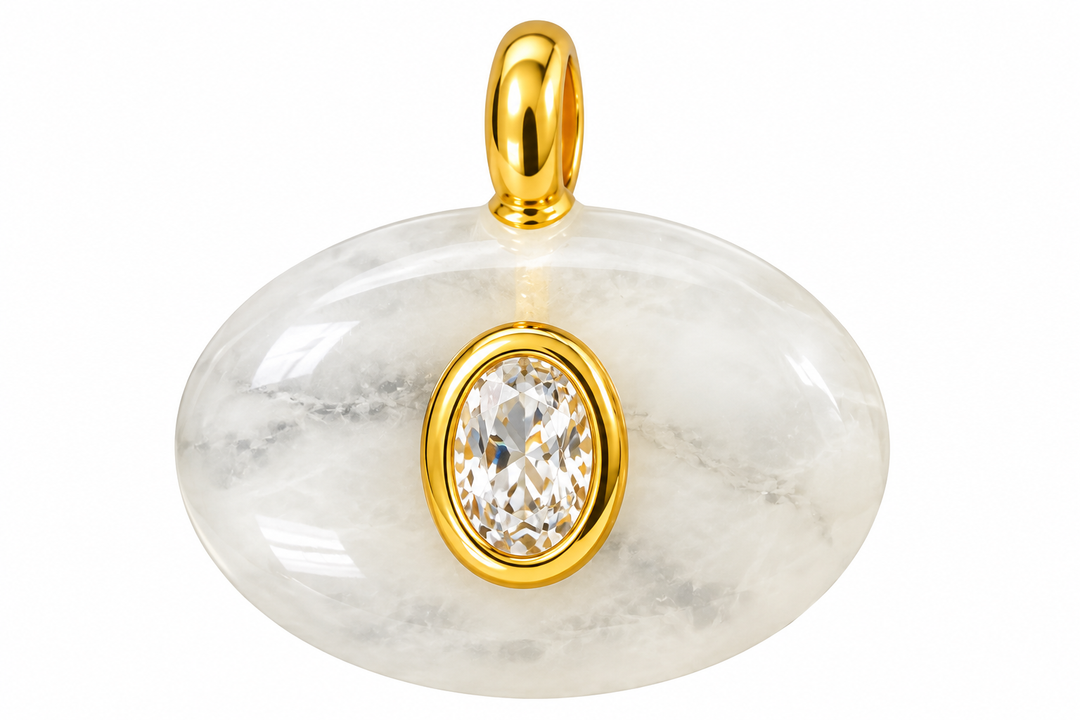 Oval Stone Pendants