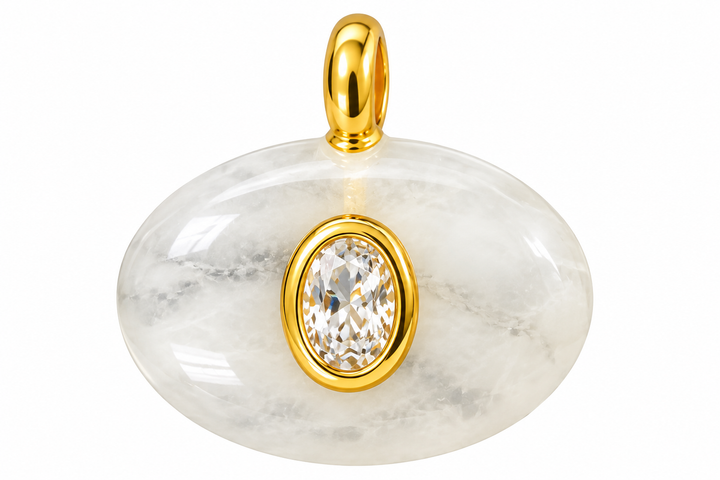 Oval Stone Pendants