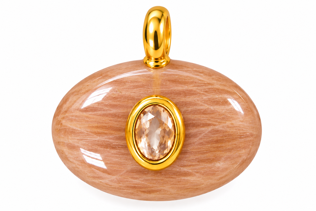 Oval Stone Pendants