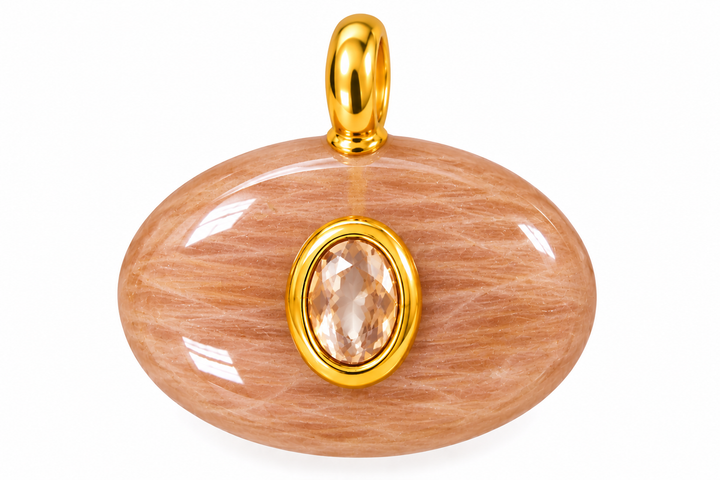 Oval Stone Pendants