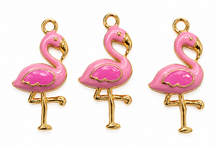Small Flamingo Charm