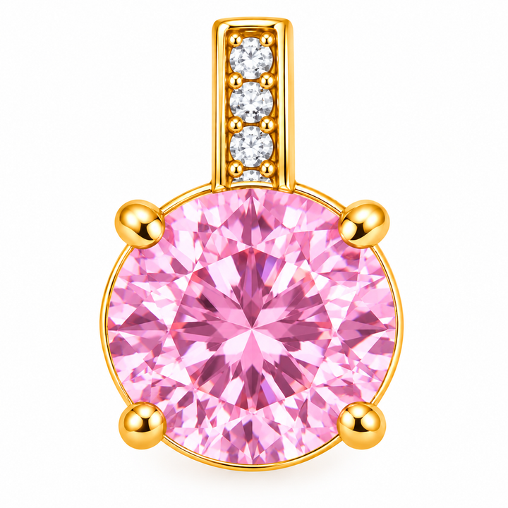Crystal Round Charm